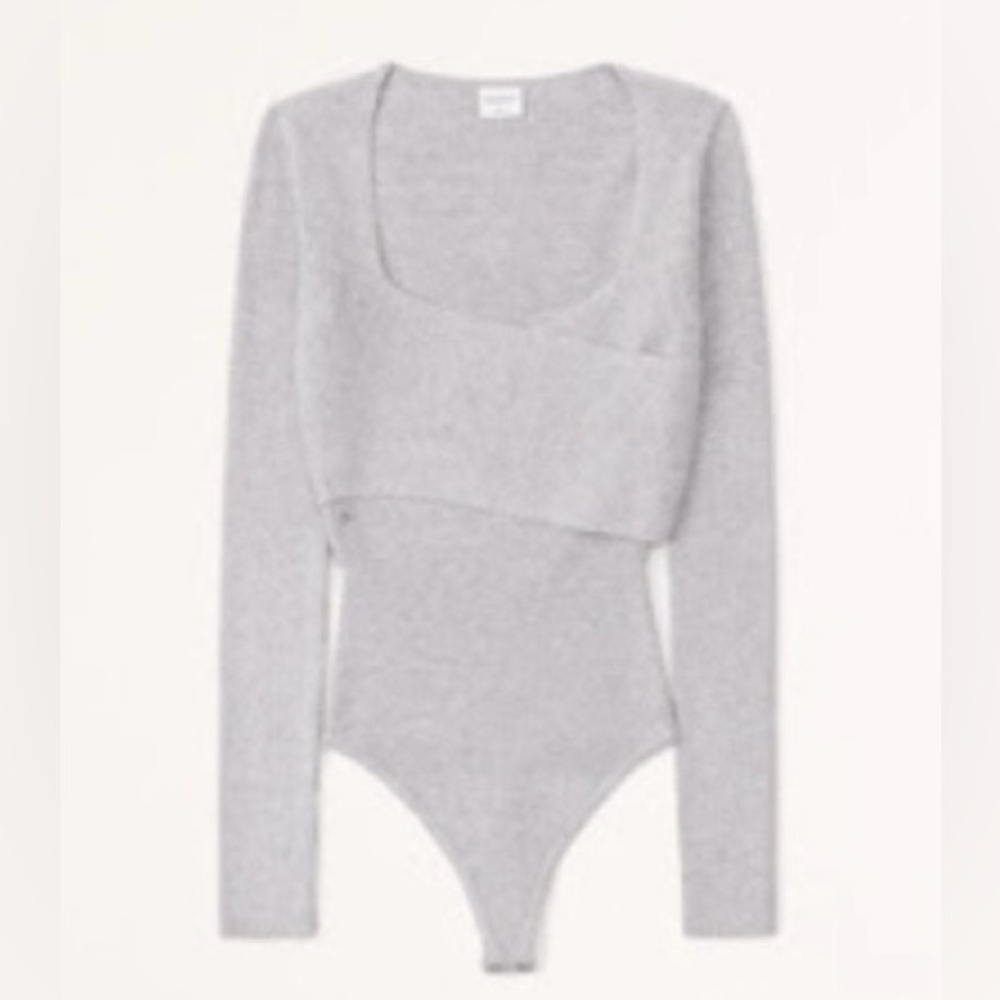 Abercrombie & Fitch LuxeLoft Wrap Sweater Bodysuit